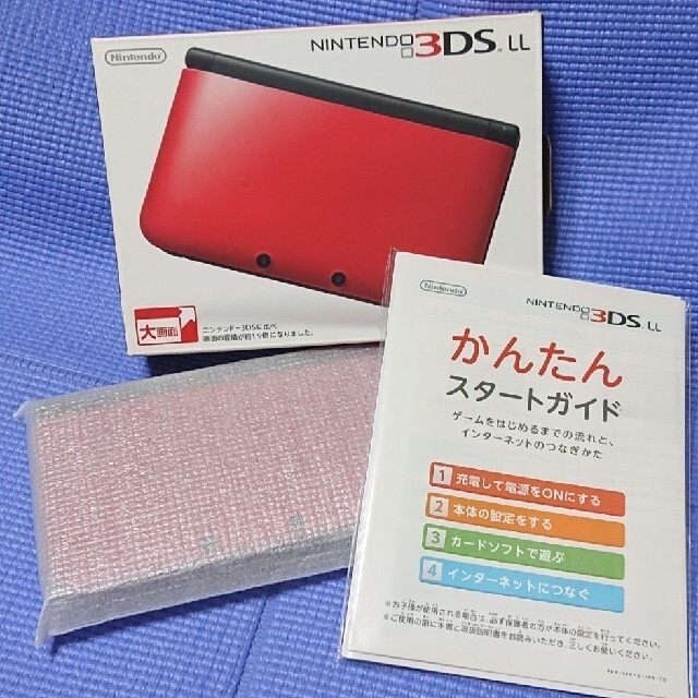 ニンテンドー3DS(ニンテンドー3DS)のニンテンドー3DS LL  レッド×ブラック エンタメ/ホビーのゲームソフト/ゲーム機本体(携帯用ゲーム機本体)の商品写真