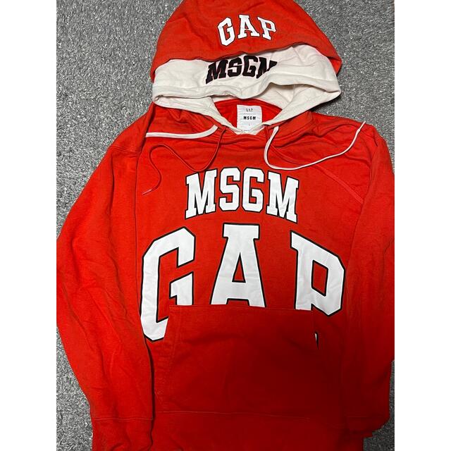 Gap MSGM コラボフーディ　L サイズトップス