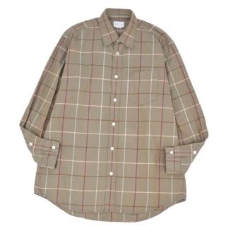 バーバリー(BURBERRY)のバーバリー シャツ チェック 玉虫色 ロングスリーブ 長袖 メンズ コットン(シャツ)