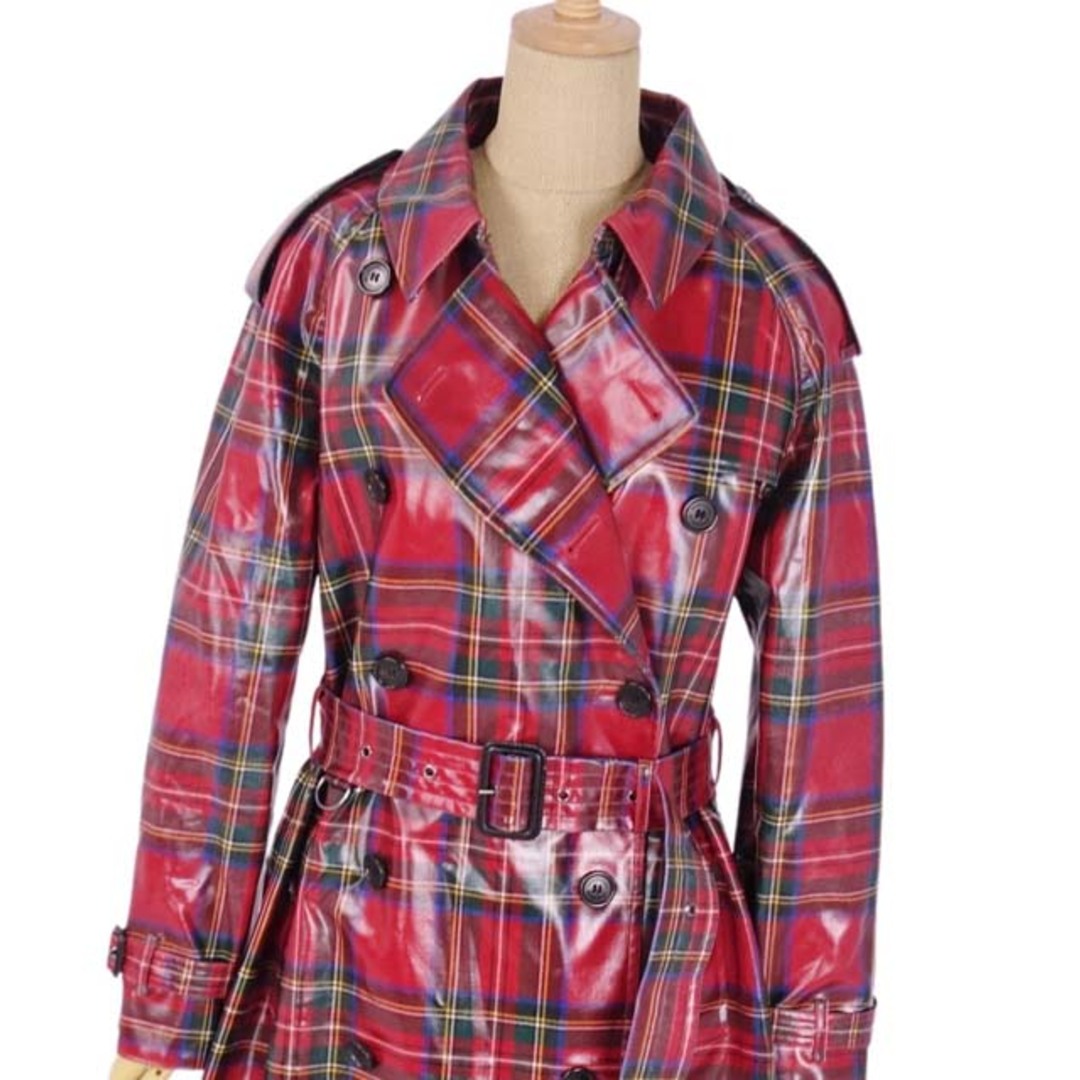 BURBERRY(バーバリー)のバーバリー コート PVC パテント ウール トレンチコート チェック レディースのジャケット/アウター(ブルゾン)の商品写真