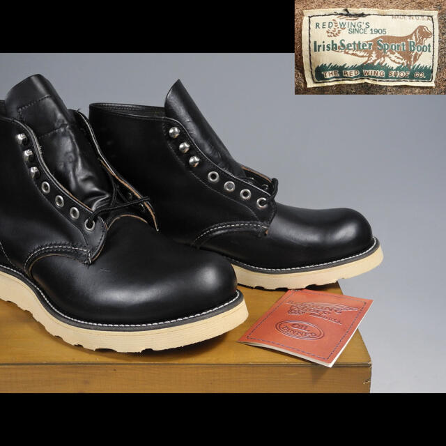 安心発送】 REDWING 9870 デッド四角犬タグ8165アイリッシュセッター黒