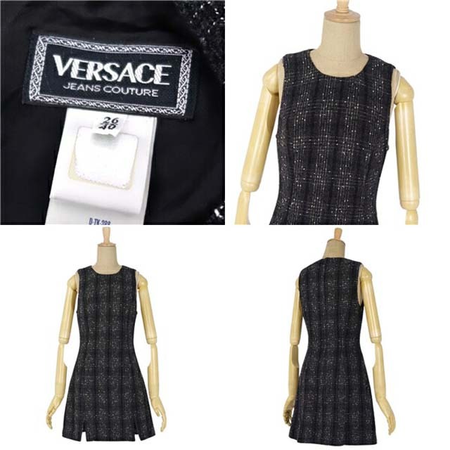 VERSACE ワンピース 袖無し