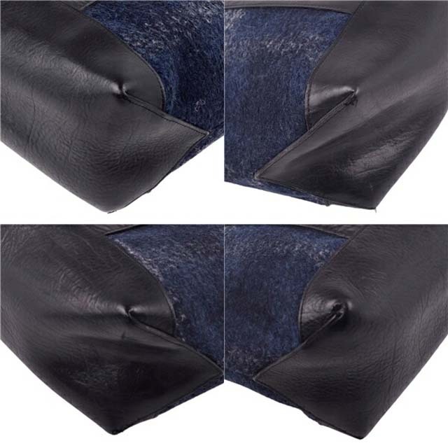 メゾン エ ボヤージュ バッグ トートバッグ メンズ シボ革 メルトン ウール メンズのバッグ(トートバッグ)の商品写真