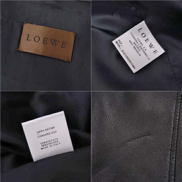 LOEWE - ロエベ コート ラム ナッパレザー フード付き ロング LOEWE - ロエベ コート ラム ナッパレザー フード付き ロング