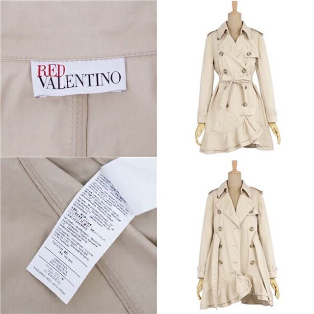 RED VALENTINO(レッドヴァレンティノ)のレッド ヴァレンティノ コート トレンチコート コットン100％ アウター レディースのジャケット/アウター(ブルゾン)の商品写真