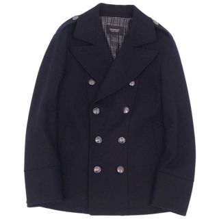 バーバリーブラックレーベル(BURBERRY BLACK LABEL)のバーバリー ブラックレーベル コート ダブルブレスト ウール Pコート メンズ(ステンカラーコート)