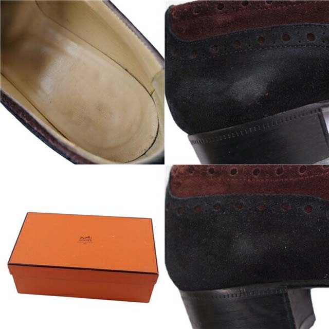 HERMES - エルメス シューズ ウィングチップ バイカラー HERMES - エルメス シューズ ウィングチップ バイカラー