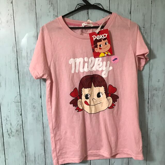 不二家(フジヤ)のペコちゃんTシャツ レディースのトップス(Tシャツ(半袖/袖なし))の商品写真