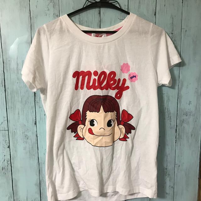 不二家(フジヤ)のペコちゃんTシャツ レディースのトップス(Tシャツ(半袖/袖なし))の商品写真