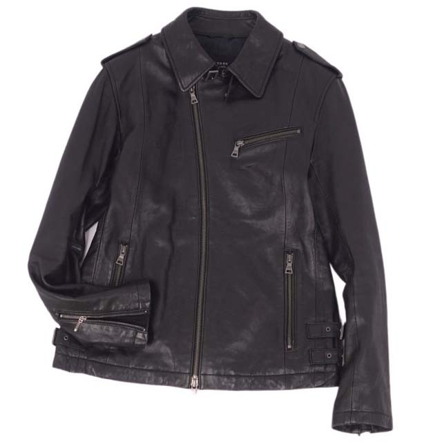 BURBERRY BLACK LABEL(バーバリーブラックレーベル)のバーバリー ブラックレーベル レザージャケット ライダース ラムレザー メンズ メンズのジャケット/アウター(ステンカラーコート)の商品写真