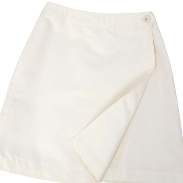 CHANEL(シャネル)のシャネル スカート 97C ココマークボタン ラップスカート フレア ナイロン レディースのスカート(ひざ丈スカート)の商品写真