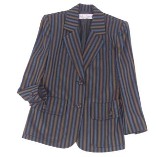 サンローラン(Saint Laurent)のイヴサンローラン ジャケット テーラード レディース ストライプ 7(S)(ブルゾン)