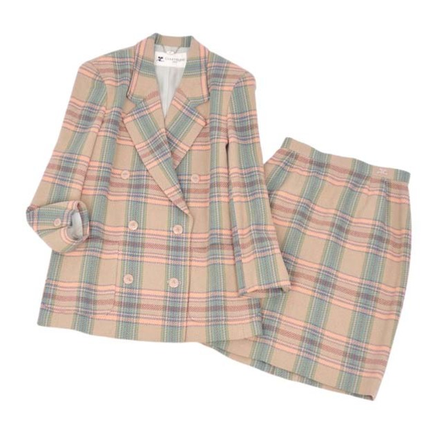 Courreges - クレージュ スーツ セットアップ ダブルブレスト ウール