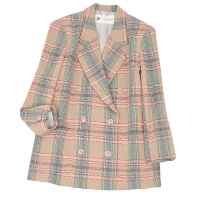 Courreges - クレージュ スーツ セットアップ ダブルブレスト ウール