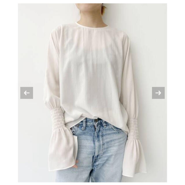 L'Appartement DEUXIEME CLASSE(アパルトモンドゥーズィエムクラス)の新品未使用☆L'Appartement  Shirring Blouse レディースのトップス(シャツ/ブラウス(長袖/七分))の商品写真