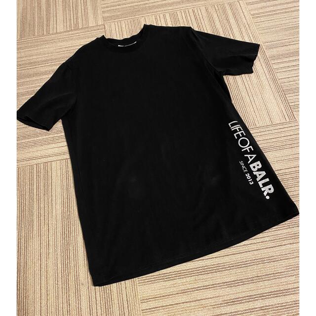 BALR. ボーラー Tシャツ ブラック xs ロゴシルバーラメの通販 by ...