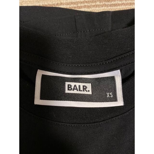 BALR. ボーラー　Tシャツ　ブラック　xs ロゴシルバーラメ レディースのトップス(Tシャツ(半袖/袖なし))の商品写真