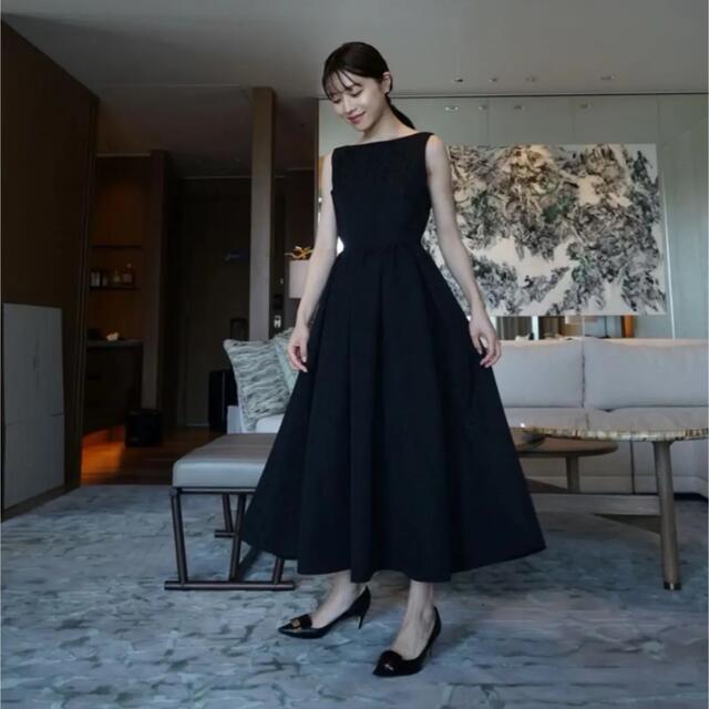 L'Or ロル／Jacquard Black Dress |