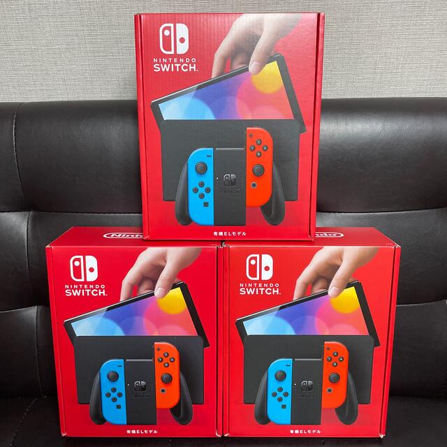 超歓迎された Nintendo セット 3台 本体 Switch(有機ELモデル)ネオン