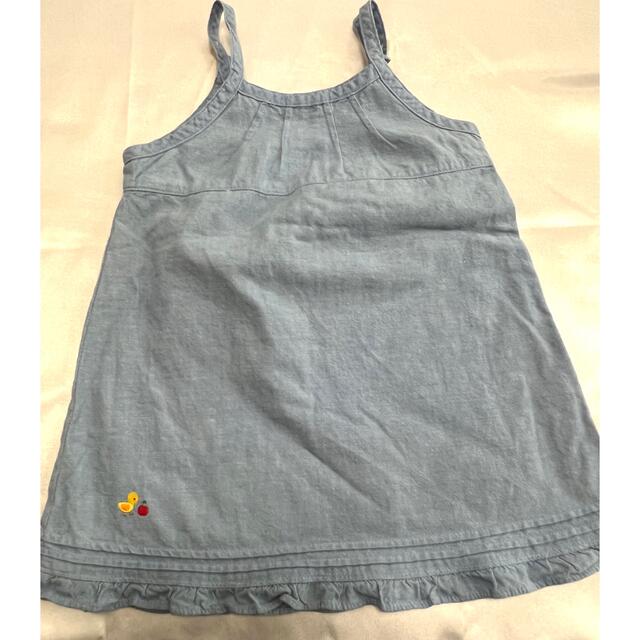 mikihouse(ミキハウス)のミキハウス ジャンパースカート  90 キッズ/ベビー/マタニティのキッズ服女の子用(90cm~)(ワンピース)の商品写真