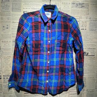 オールドネイビー(Old Navy)のOLD NAVY オールドネイビー 長袖シャツ チェックシャツ size XS(シャツ/ブラウス(長袖/七分))