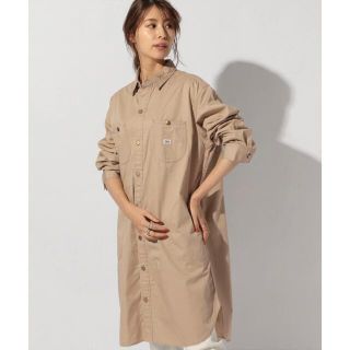 ザラ(ZARA)のLee リー　デニム　シャツ　ワンピース　新品未使用　ベイフロー　ベージュ(ひざ丈ワンピース)