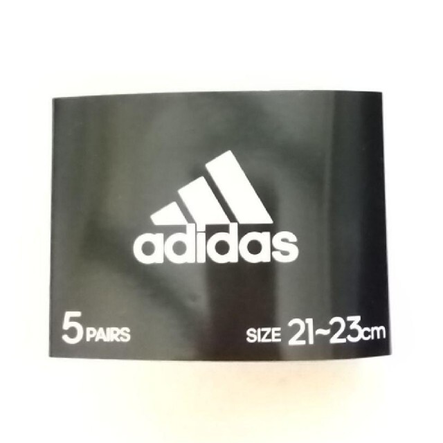 adidas(アディダス)のアディダス   ソックス  メンズ  キッズ 5足セット  【A】21～23cm キッズ/ベビー/マタニティのこども用ファッション小物(靴下/タイツ)の商品写真