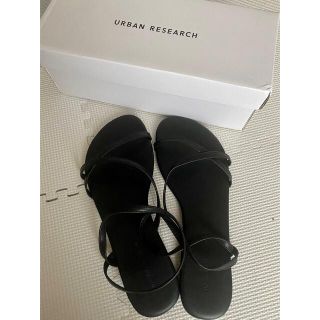 アーバンリサーチドアーズ(URBAN RESEARCH DOORS)の未使用品！UR アシンメトリーサンダル　24〜24.5㎝(サンダル)