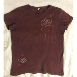 ユニクロ(UNIQLO)のユニクロ UNIQLO Tシャツ 鯉 綿100 あずき(Tシャツ(半袖/袖なし))