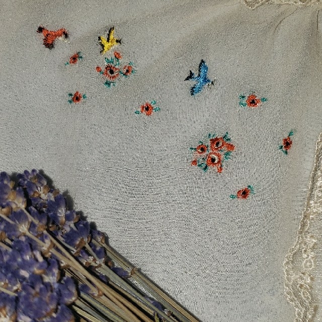 ◇◇◇小さな本格的刺繍が可愛いい馬りす鳥花　ベージュ　フランシュリッペブラウス