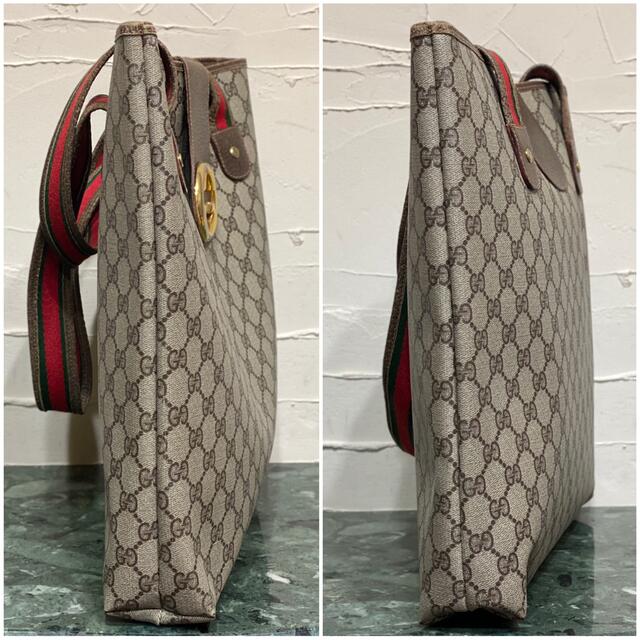 Gucci(グッチ)の希少 70'S OLD GUCCI シェリーライン トートバッグ エンブレムGG レディースのバッグ(トートバッグ)の商品写真