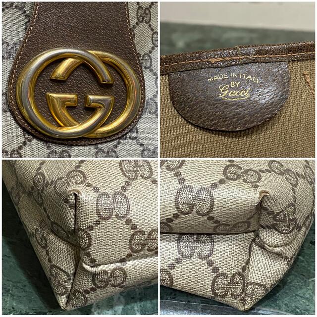 Gucci(グッチ)の希少 70'S OLD GUCCI シェリーライン トートバッグ エンブレムGG レディースのバッグ(トートバッグ)の商品写真