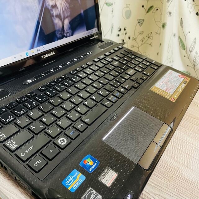 東芝ノートパソコン dynabook i7-2630QM HDD750GB/4G