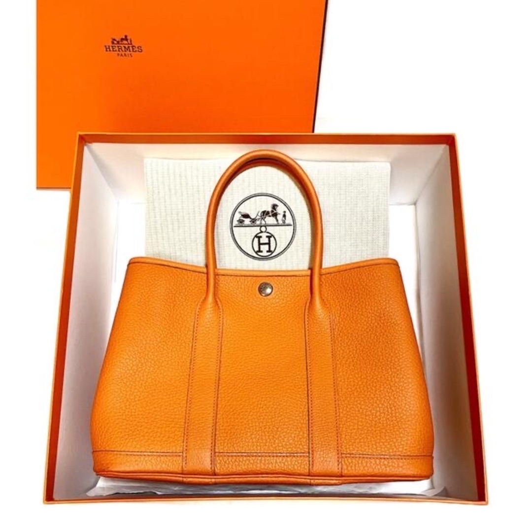 Hermes(エルメス)のHERMES♡新品未使用 エルメス ガーデンパーティ TPM♡オレンジポピー レディースのバッグ(ハンドバッグ)の商品写真