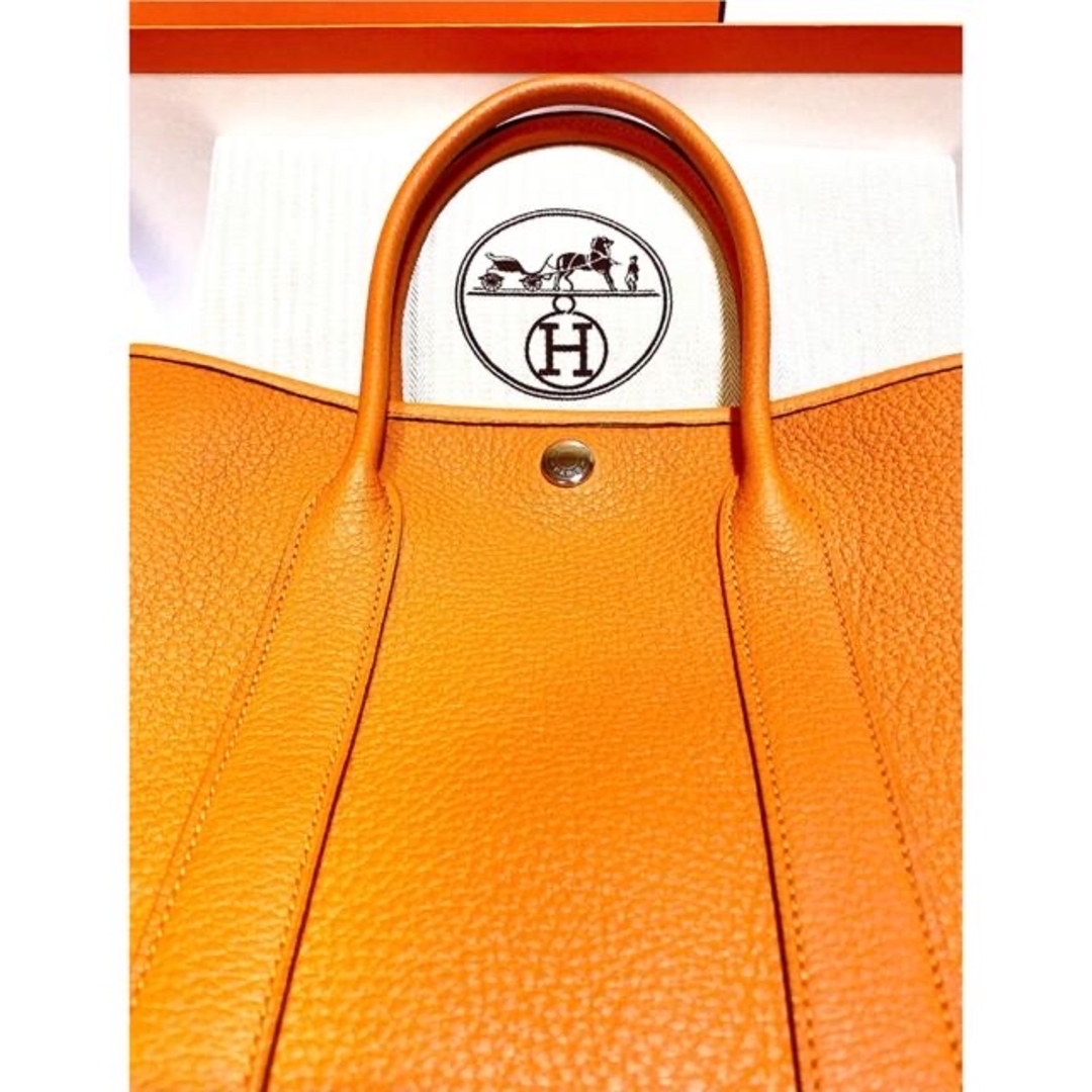 Hermes(エルメス)のHERMES♡新品未使用 エルメス ガーデンパーティ TPM♡オレンジポピー レディースのバッグ(ハンドバッグ)の商品写真