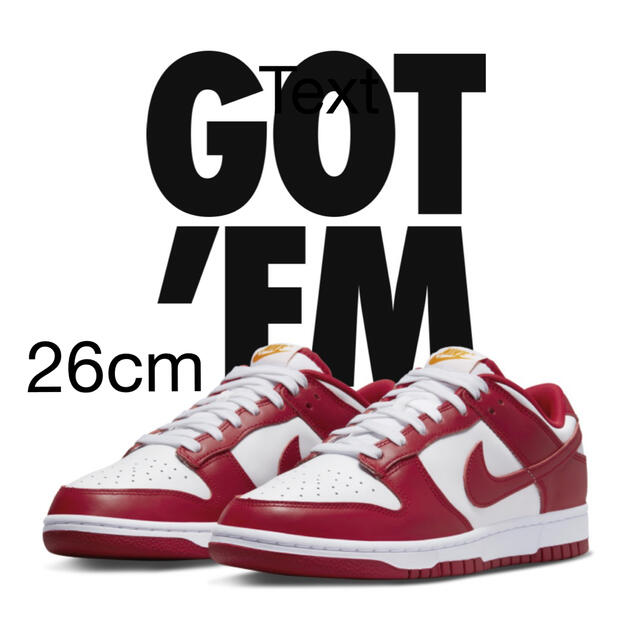 Nike Dunk Low Gym Red 26cm