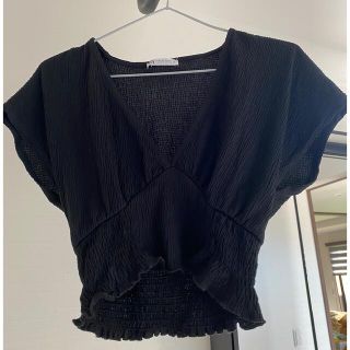 ザラ(ZARA)のメッシュカットソー(カットソー(半袖/袖なし))