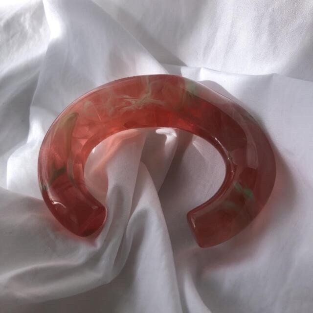 6 (ROKU)(ロク)のre bangle / apricot orange green レディースのアクセサリー(ブレスレット/バングル)の商品写真