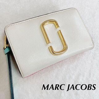 MARC JACOBS - マークジェイコブス 二つ折り財布 バイカラー 白 