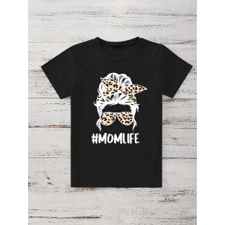 SHEIN カジュアル 半袖 Tシャツ(Tシャツ(半袖/袖なし))