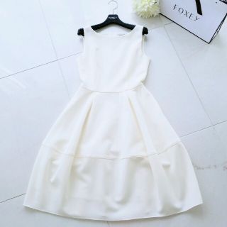 フォクシー(FOXEY)のFOXEY フォクシー＊バロンワンピース＊ 38 ＊新品(ひざ丈ワンピース)