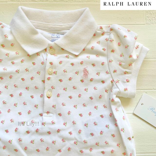 Ralph Lauren(ラルフローレン)の24m90cm   ラルフローレン  白　花柄　カップケーキ　ワンピース　半袖 キッズ/ベビー/マタニティのキッズ服女の子用(90cm~)(ワンピース)の商品写真