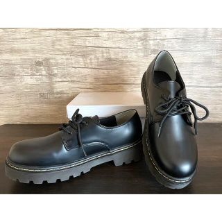 新品【Shoes in Closet】厚底 レースアップ マニッシュシューズ6L(ローファー/革靴)