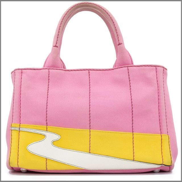 真贋鑑定済・送料無料】プラダの2wayバッグ・正規品・カナパ SS mi