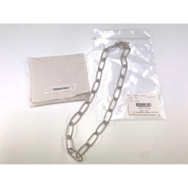 TODAYFUL トゥデイフル silver925 オーバルチェーンネックレス