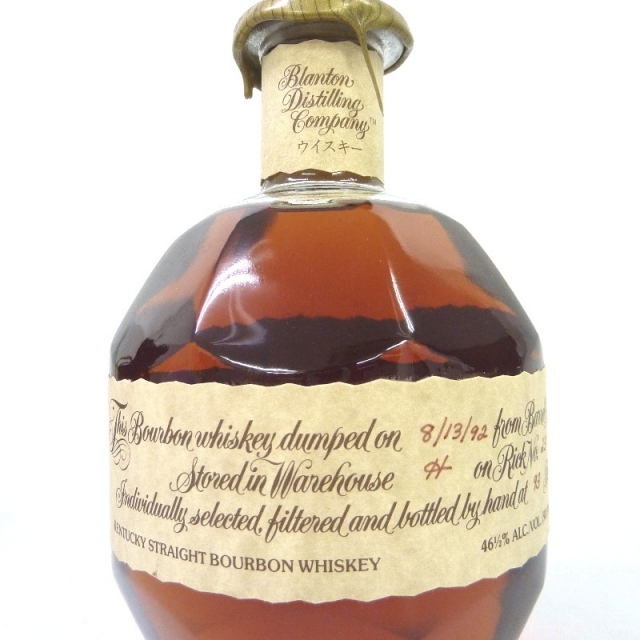 未開封★Blanton's【ブラントン】 ストレート シングルバレル 94年 375ml 巾着付 箱付