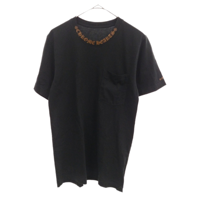 Chrome Hearts(クロムハーツ)のCHROME HEARTS クロムハーツ Neck Logo Tee ネックロゴ 半袖Tシャツ カットソー ブラック メンズのトップス(Tシャツ/カットソー(半袖/袖なし))の商品写真