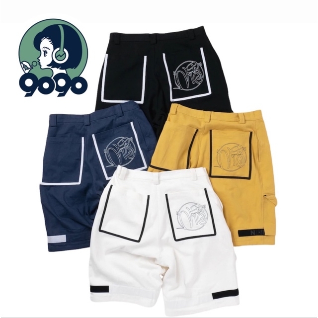 9090 Circle Logo Short-Pants 【ブラック】