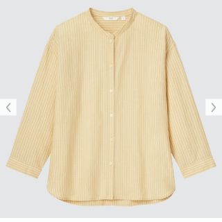 ユニクロ(UNIQLO)のユニクロ リネンブレンド 7分袖シャツ(シャツ/ブラウス(長袖/七分))