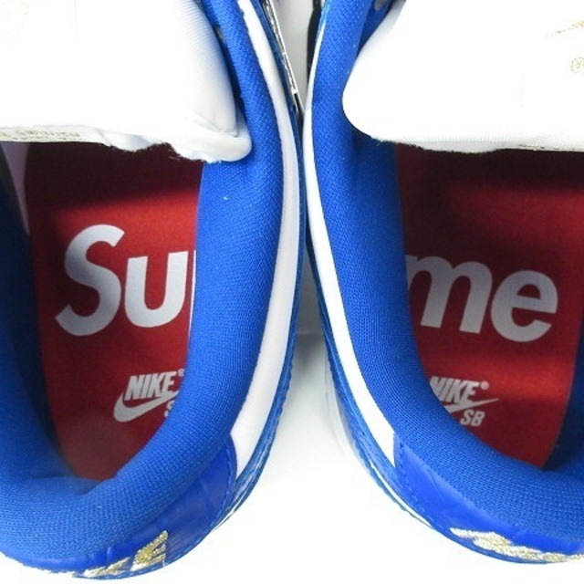 NIKE(ナイキ)のNIKE ×Supreme ダンクロー スニーカー 青 白 27cm メンズの靴/シューズ(スニーカー)の商品写真